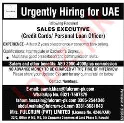 Sales Executive Jobs In UAE