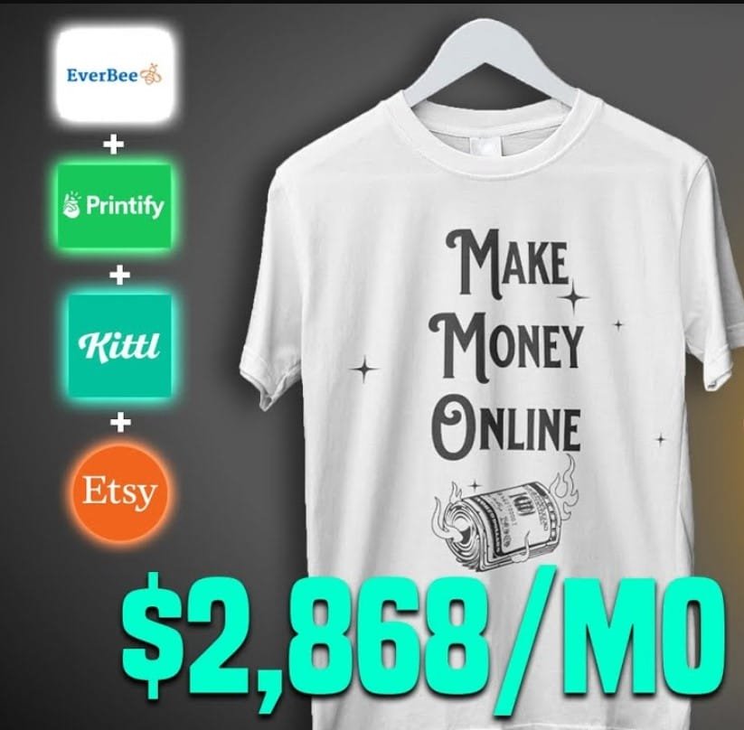 Simple “text T-Shirt” Make $2,868 per Month.