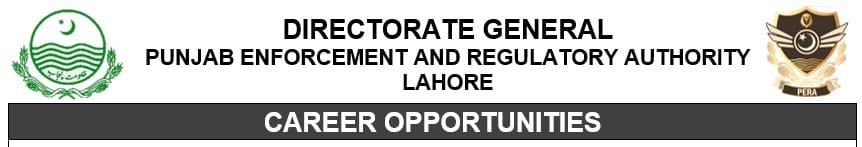 PUNJAB ENFORCEMENT AND REGULATORY AUTHORITY LAHORE (PERA)