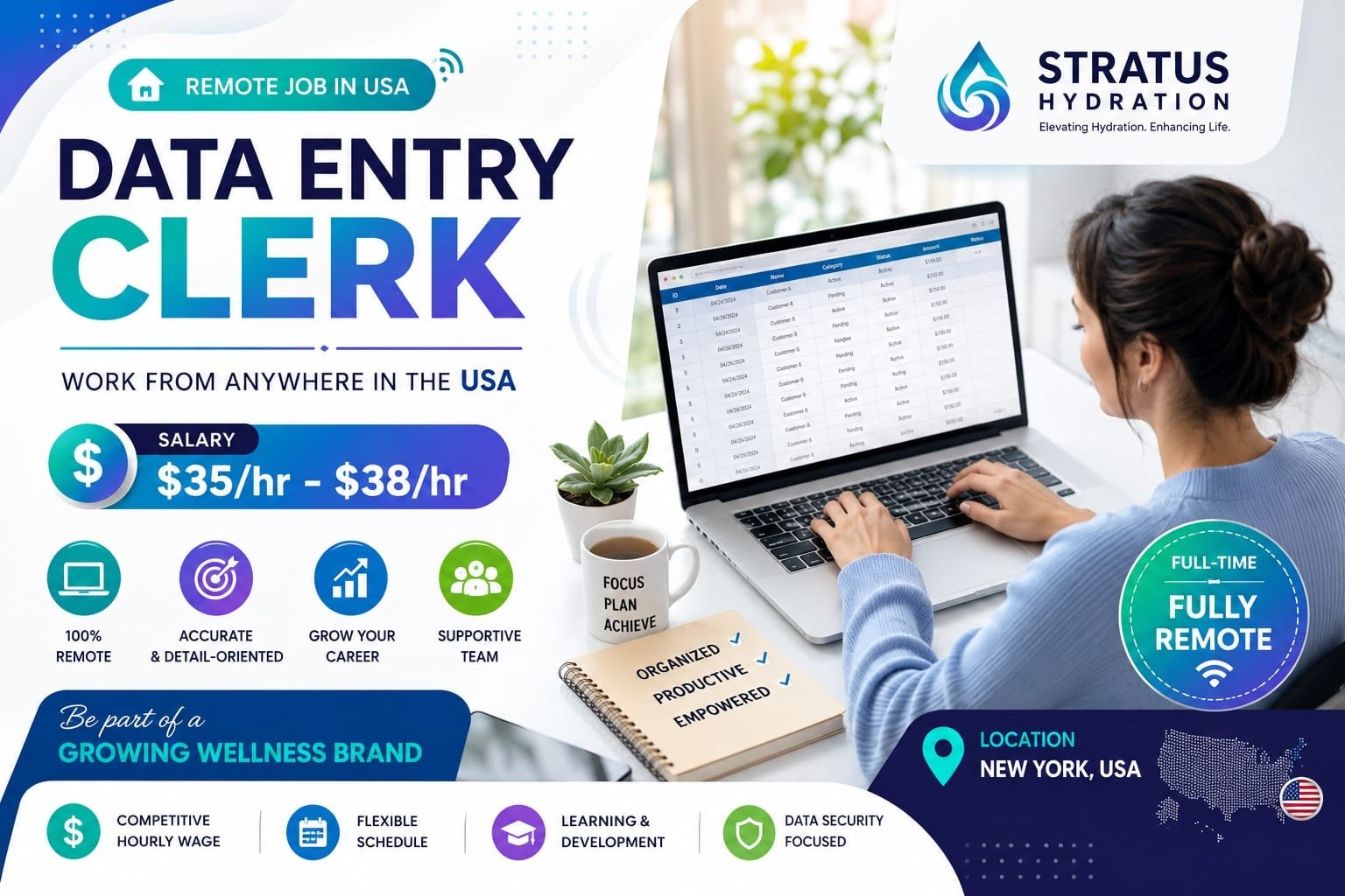 Data Entry Clerk – Remote Job in USA