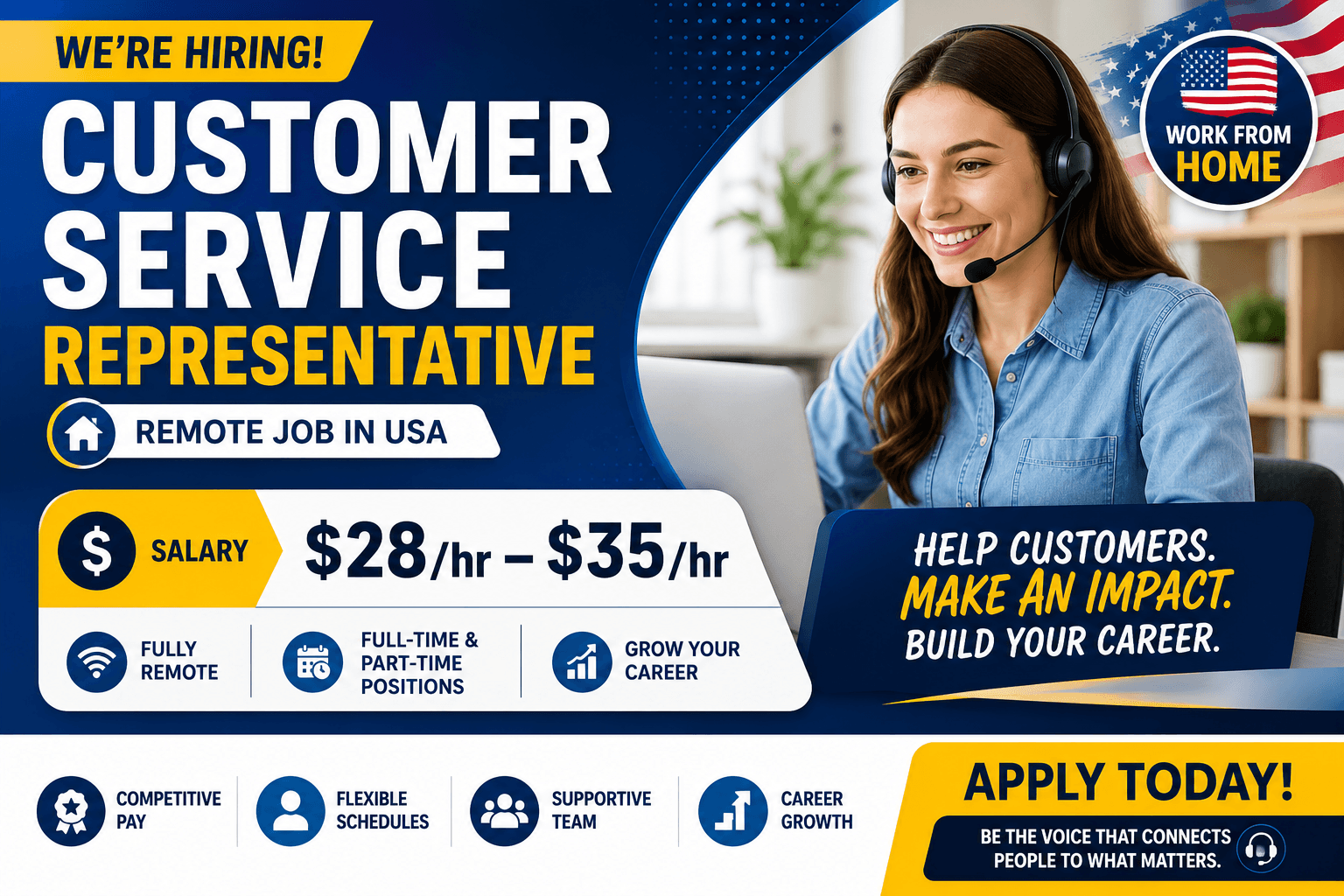 Customer Service Representative – Remote Job in USA