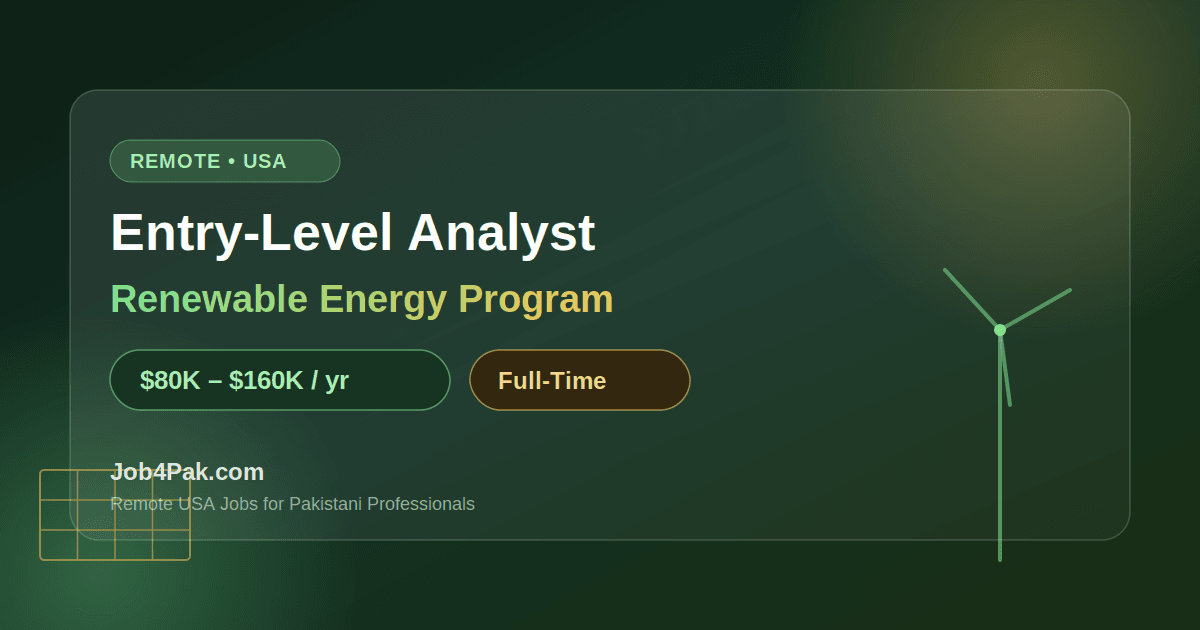 Entry-Level Analyst – Remote Job in USA