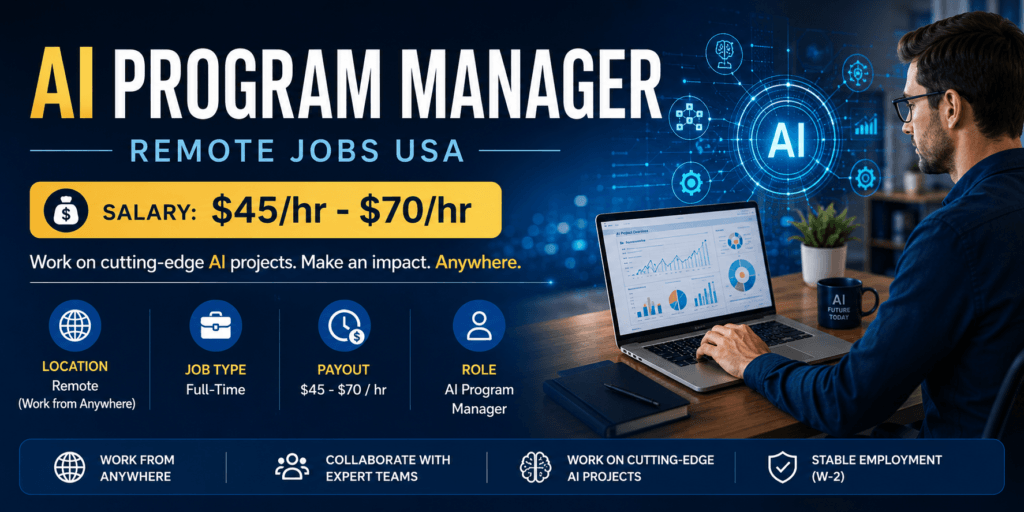 AI Program Manager – Remote Jobs USA