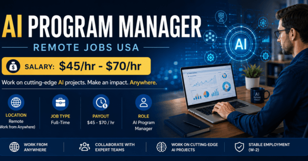 AI Program Manager – Remote Jobs USA