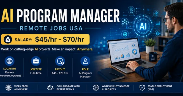 AI Program Manager – Remote Jobs USA