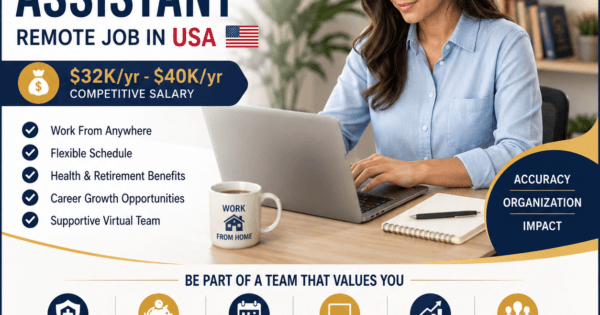 Administrative Assistant – Remote Job USA