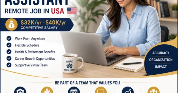 Administrative Assistant – Remote Job USA