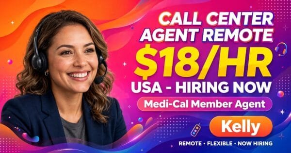 Call Center Agent – Remote Job USA