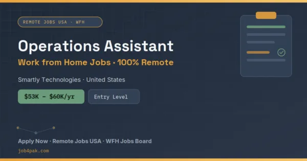 Operations Assistant – Remote Job USA