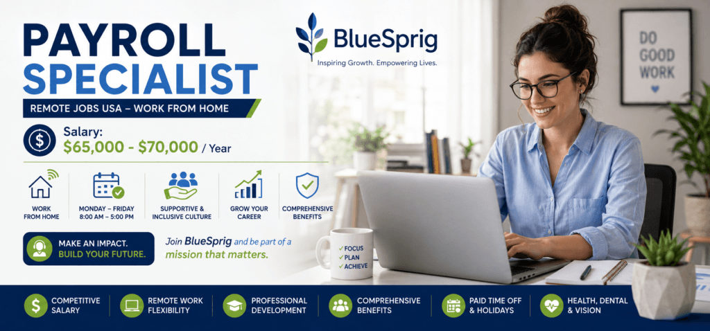 Payroll Specialist – Remote Jobs USA – Work from Home