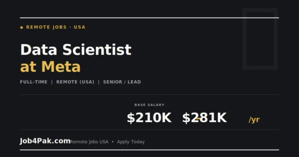 Data Scientist – Remote job in USA