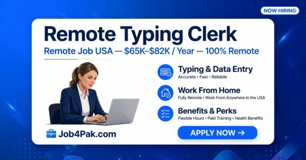 Remote Typing Clerk – Remote Job USA