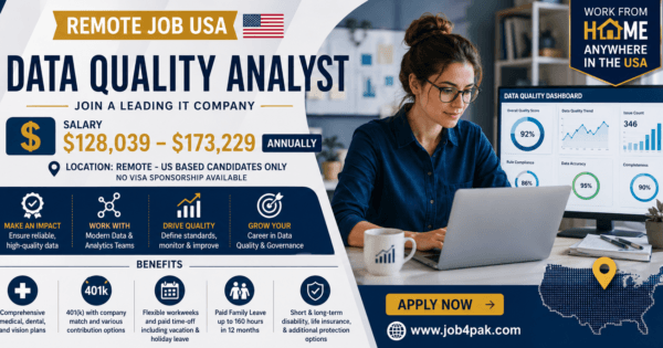 Data Quality Analyst – Remote Job USA