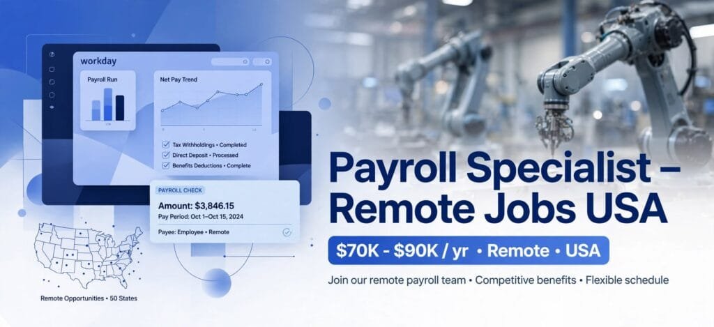 Payroll Specialist – Remote Jobs USA