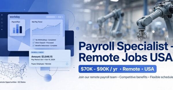 Payroll Specialist – Remote Jobs USA