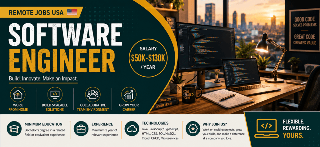 Software Engineer – Remote Jobs USA