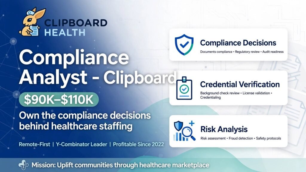Compliance Analyst – Remote Jobs USA ($90K-$110K)