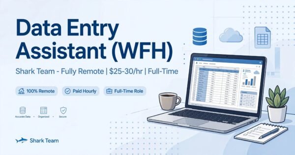 Data Entry Assistant: Remote Job USA, $25-$30/hr