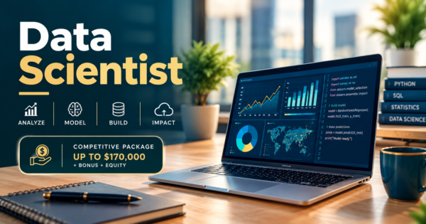 Data Scientist – Remote Jobs USA | Up to $170K OTE