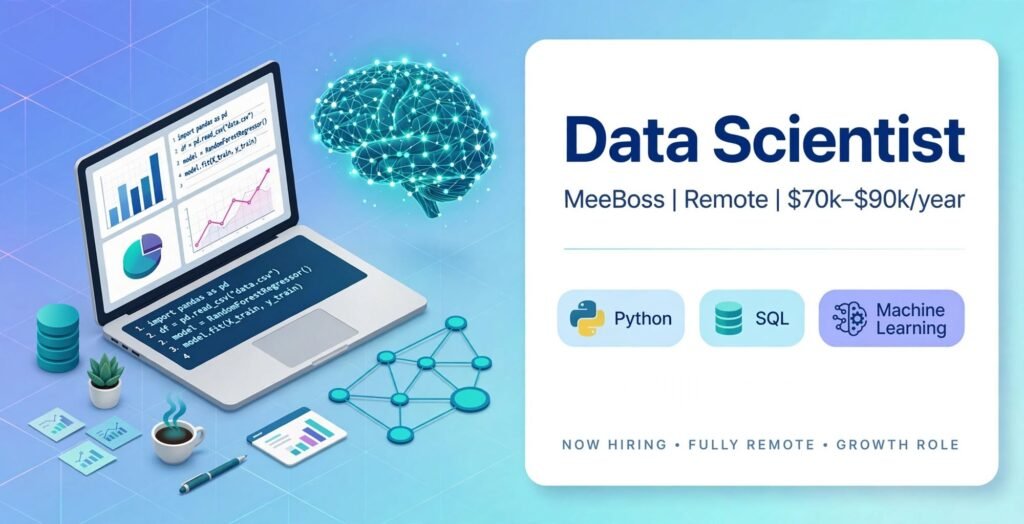 Data Scientist: Remote Job USA at MeeBoss