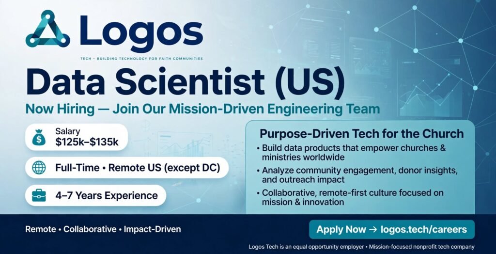 Data Scientist (US) at Logos | Remote Job USA, $125K-$135K
