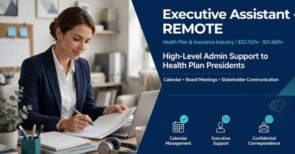 Executive Assistant – REMOTE | Remote Jobs USA & WFH Jobs ($23.76-$51.48/hr)