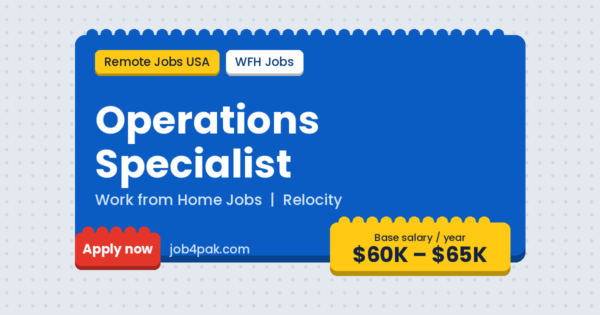 Operations Specialist: Remote Job in the USA, $60K–$65K