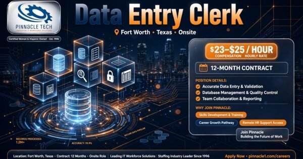 Remote Data Entry Clerk | $23-$25/hr WFH Job USA